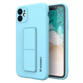   Samsung A51 5G / A51 Wozinsky Kickstand flexibilis szilikon tok világoskék