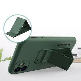 Samsung A32 5G Wozinsky Kickstand flexibilis szilikon tok szürke-9111201940833 2 kép