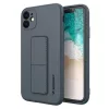 Samsung A32 5G Wozinsky Kickstand flexibilis szilikon tok sötétkék