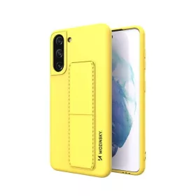   Samsung S21 Wozinsky Kickstand flexibilis szilikon tok citromsárga