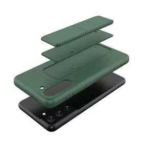 Samsung S21 Wozinsky Kickstand flexibilis szilikon tok citromsárga-9111201941366 2 kép