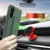 Samsung S21 Wozinsky Kickstand flexibilis szilikon tok citromsárga-9111201941366 3 kép