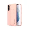 Samsung S21+ Plus Wozinsky Kickstand flexibilis szilikon tok pink