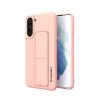Samsung S21+ Plus Wozinsky Kickstand flexibilis szilikon tok pink-9111201941458 1 kép