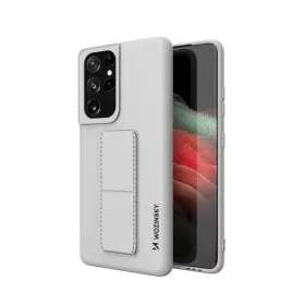 Samsung S21 Ultra Wozinsky Kickstand flexibilis szilikon tok szürke-9111201941502 1 kép