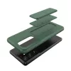 Samsung S21 Ultra Wozinsky Kickstand flexibilis szilikon tok piros-9111201941519 3 kép