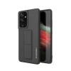 Samsung S21 Ultra Wozinsky Kickstand flexibilis szilikon tok pink-9111201941557 4 kép