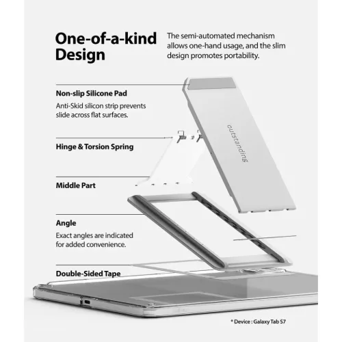 Samsung Galaxy Tab S7 11'' Ringke Fusion Combo TPU PC Tok Átlátszó-8809818840585 4 kép