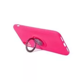Samsung A02s Szilikon tok hátlapi gyűrűvel pink