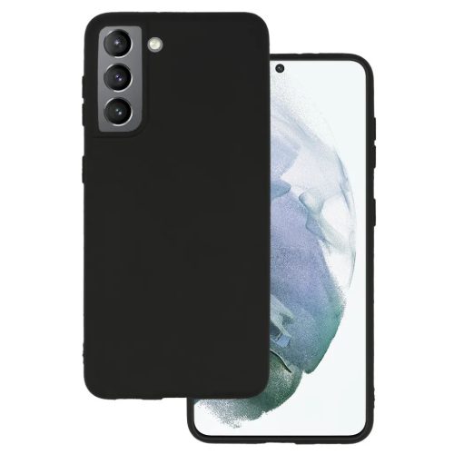 Samsung S21 FE TPU gél flexibilis tok matt fekete-5900217412410 1 kép