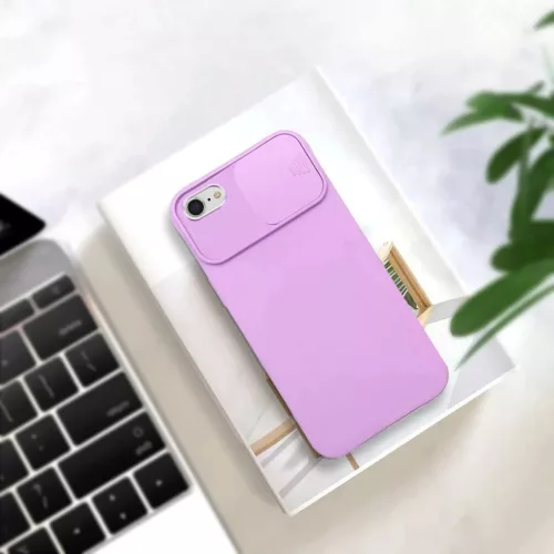 Samsung A22 4G Nexeri Szilikon tok kameralencse védővel lila-5904161114192 3 kép