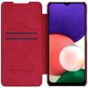 Samsung Galaxy A22 4G Nillkin Qin bőr fliptok piros-6902048222250 3 kép