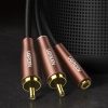 Ugreen 3.5mm mini jack (aljzat) - 2xRCA (csatlakozó) aucio kábel 1m -6957303851300 4 kép