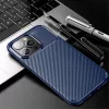 iPhone 13 Pro Max Armored szénszál mintájú TPU tok kék-5904161114376 3 kép
