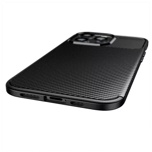 iPhone 13 Pro Max Armored szénszál mintájú TPU tok kék-5904161114376 5 kép