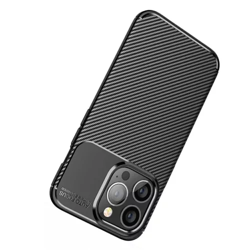 iPhone 13 Pro Max Armored szénszál mintájú TPU tok kék-5904161114376 7 kép