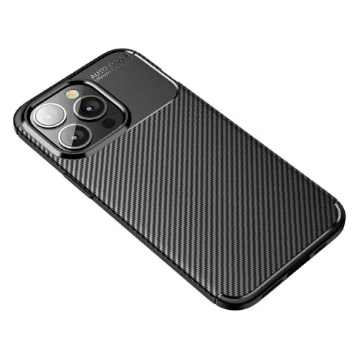 iPhone 13 Pro Max Armored szénszál mintájú TPU tok kék-5904161114376 8 kép