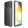 Samsung Galaxy A22 4G Armored szénszál mintájú TPU tok fekete