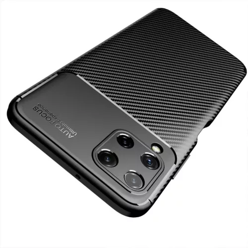 Samsung Galaxy A22 4G Armored szénszál mintájú TPU tok fekete-5904161114284 3 kép