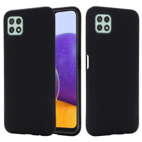 Samsung Galaxy A22 4G Szilikon flexibilis tok fekete-5900495930644 1 kép