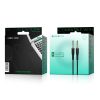 Borofone BL1 3.5mm - 3.5mm audio mini jack kábel 1m fehér-6957531080022 3 kép