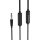 Borofone BM36 Vezetékes fülhallgató 3.5mm jack fekete