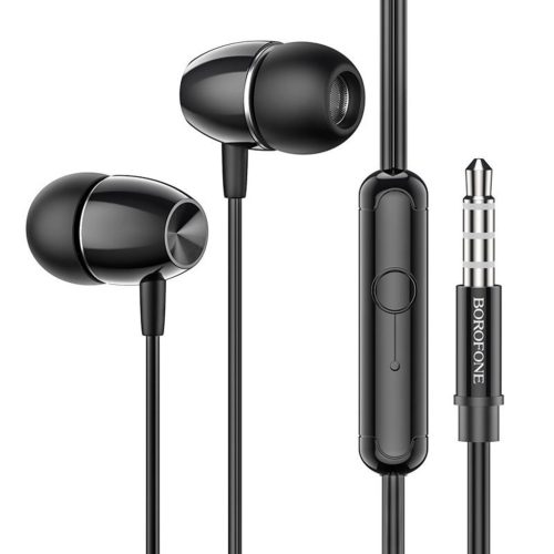 Borofone BM57 Platinum Vezetékes fülhallgató 3.5mm jack fekete-6931474739216 6 kép