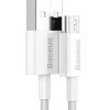 Baseus CAMYS-02 Superior Fast töltő kábel Micro USB 2A 1m fehér-6953156208490 1 kép