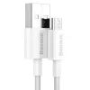 Baseus CAMYS-02 Superior Fast töltő kábel Micro USB 2A 1m fehér-6953156208490 1 kép