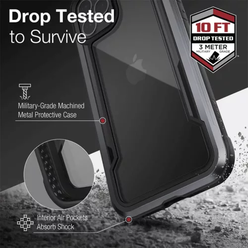 iPhone 13 Pro Max alumínium tok kék X-Doria Raptic Shield Pro-6950941472616 6 kép