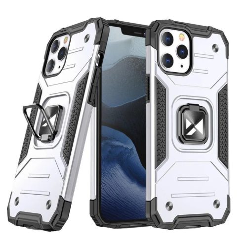 iPhone 13 Wozinsky Ring Armor Case Kickstand telefontok ezüst-9111201944749 7 kép
