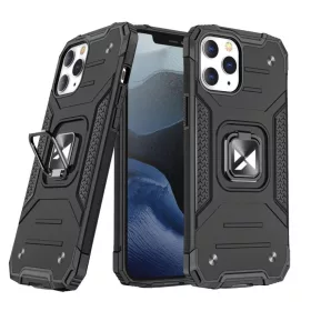   iPhone 13 Pro Wozinsky Ring Armor Case Kickstand telefontok fekete
