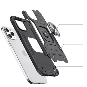 iPhone 13 Pro Wozinsky Ring Armor Case Kickstand telefontok fekete-9111201944688 1 kép