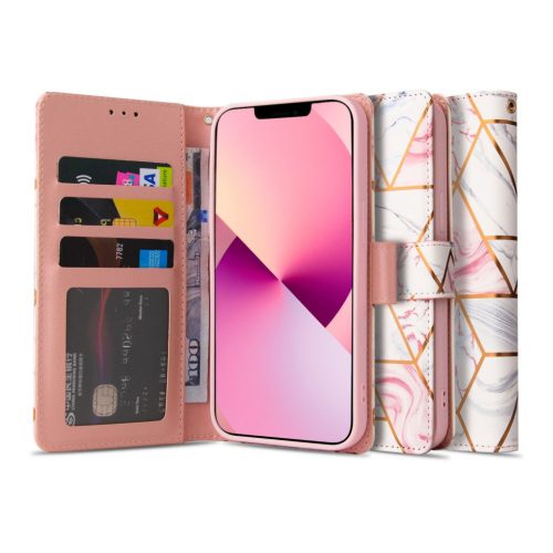 iPhone 13 Pro Max Tech-Protect Wallet fliptok Márvány mintás-6216990212840 10 kép