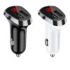 Borofone BZ15 Univerzális autós töltő LCD 2.4A 2x USB + Lightning -6931474737670 2 kép