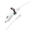 Borofone BZ15 Univerzális autós töltő LCD 2.4A 2x USB + Lightning -6931474737670 5 kép