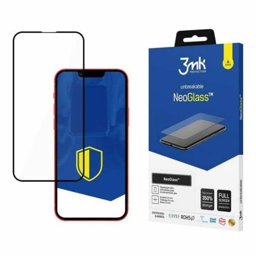 iPhone 13 /13 Pro/14 3MK NeoGlass kijelzővédő üvegfólia fekete-5903108435307 1 kép