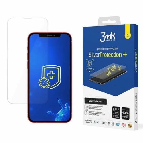 iPhone 13 / 13 Pro 3MK Silver Protect+ antimikrobiális kijelzővédő fólia