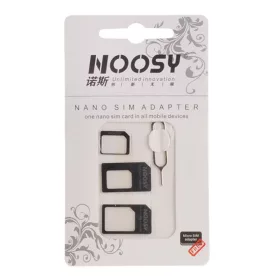 Noosy SIM kártya tű és adapter szett 3in1 fekete-5900217070375 1 kép