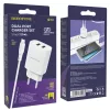 Borofone BN2 Hálózati töltő adapter 2xUSB 2.1A + USB Type-C kábel-6931474741226 4 kép