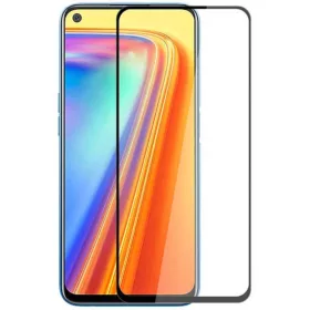 Realme 7I 5D Full Glue kijelzővédő üvegfólia fekete