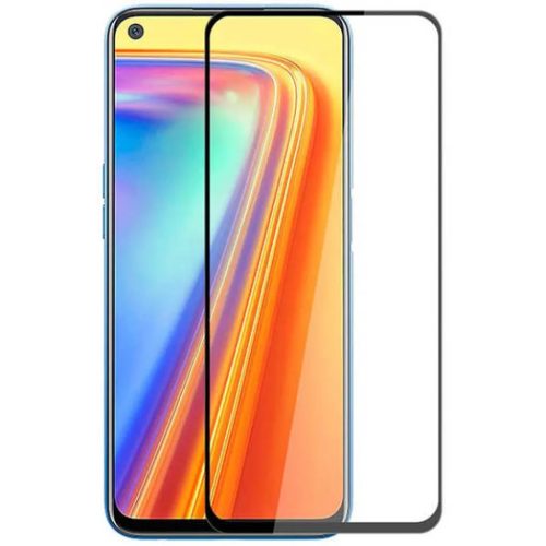 Realme 7I 5D Full Glue kijelzővédő üvegfólia fekete