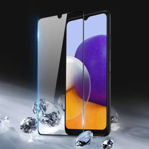 Samsung Galaxy A22 LTE 5D Full Glue kijelzővédő üvegfólia fekete-5904161115045 4 kép