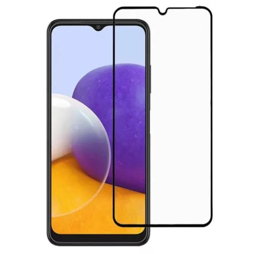 Samsung Galaxy A22 LTE 5D Full Glue kijelzővédő üvegfólia fekete-5904161115045 7 kép