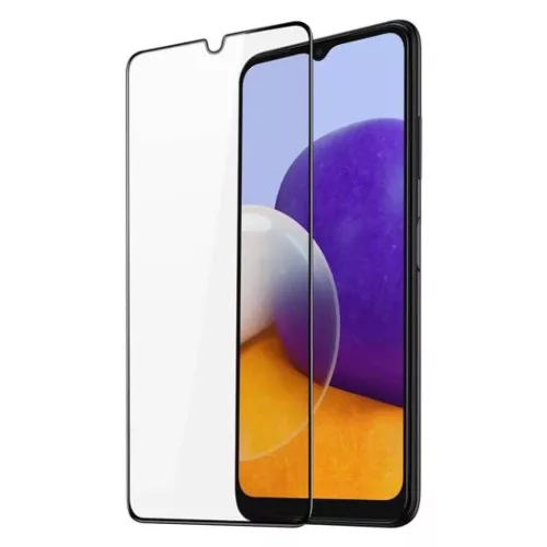 Samsung Galaxy A22 LTE 5D Full Glue kijelzővédő üvegfólia fekete-5904161115045 9 kép