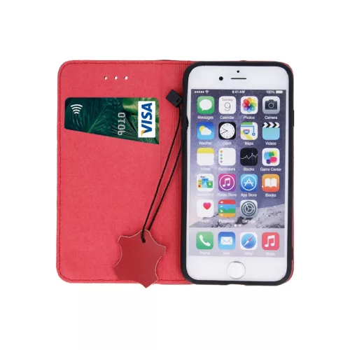 iPhone 13 Pro Max Smart Pro bőr fliptok vörös-5900495939944 2 kép