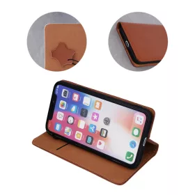 iPhone 13 Pro Max Smart Pro bőr fliptok barna-5900495940049 2 kép