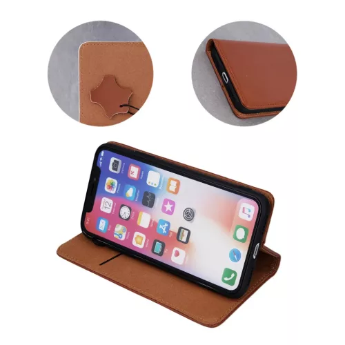 iPhone 13 Pro Max Smart Pro bőr fliptok barna-5900495940049 2 kép