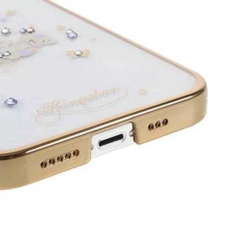 iPhone 13 Pro Kingxbar Moon Series tok Swarovski kristállyal arany-6959003552563 4 kép