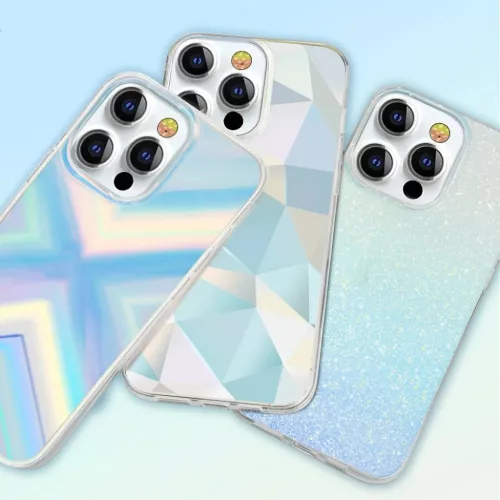 iPhone 13 Pro Kingxbar Streamer Series háromszög mintájú tok több-6959003552747 2 kép